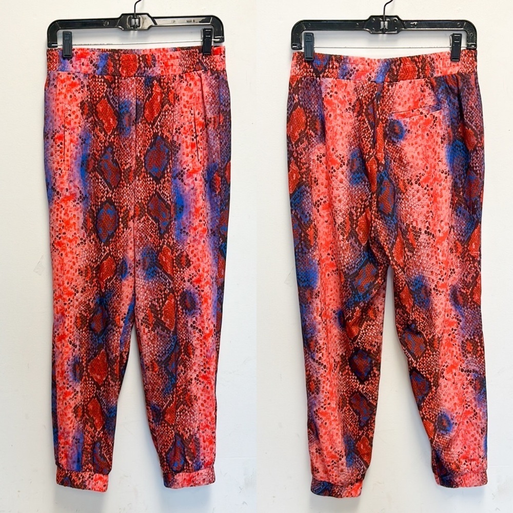 DREW snakeskin joggers